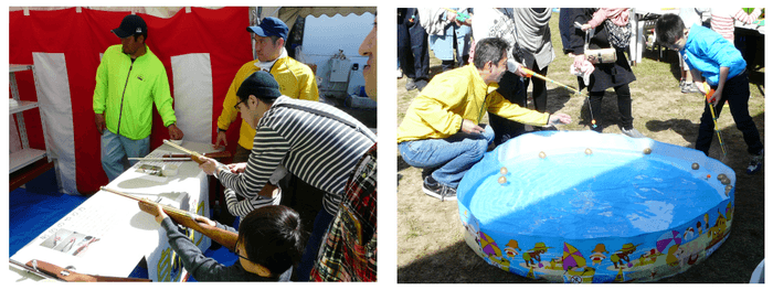 こども縁日(射的と宝釣り)