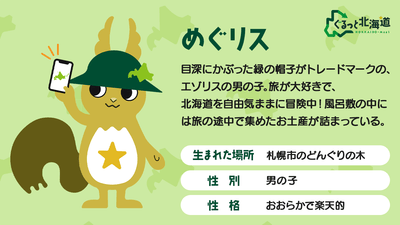 エゾリスくんの正式名称：めぐリス