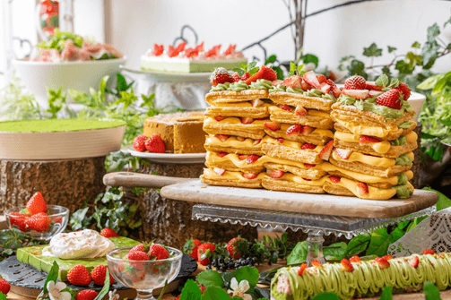 季節限定 ベリベリーマッチャミルフィーユ