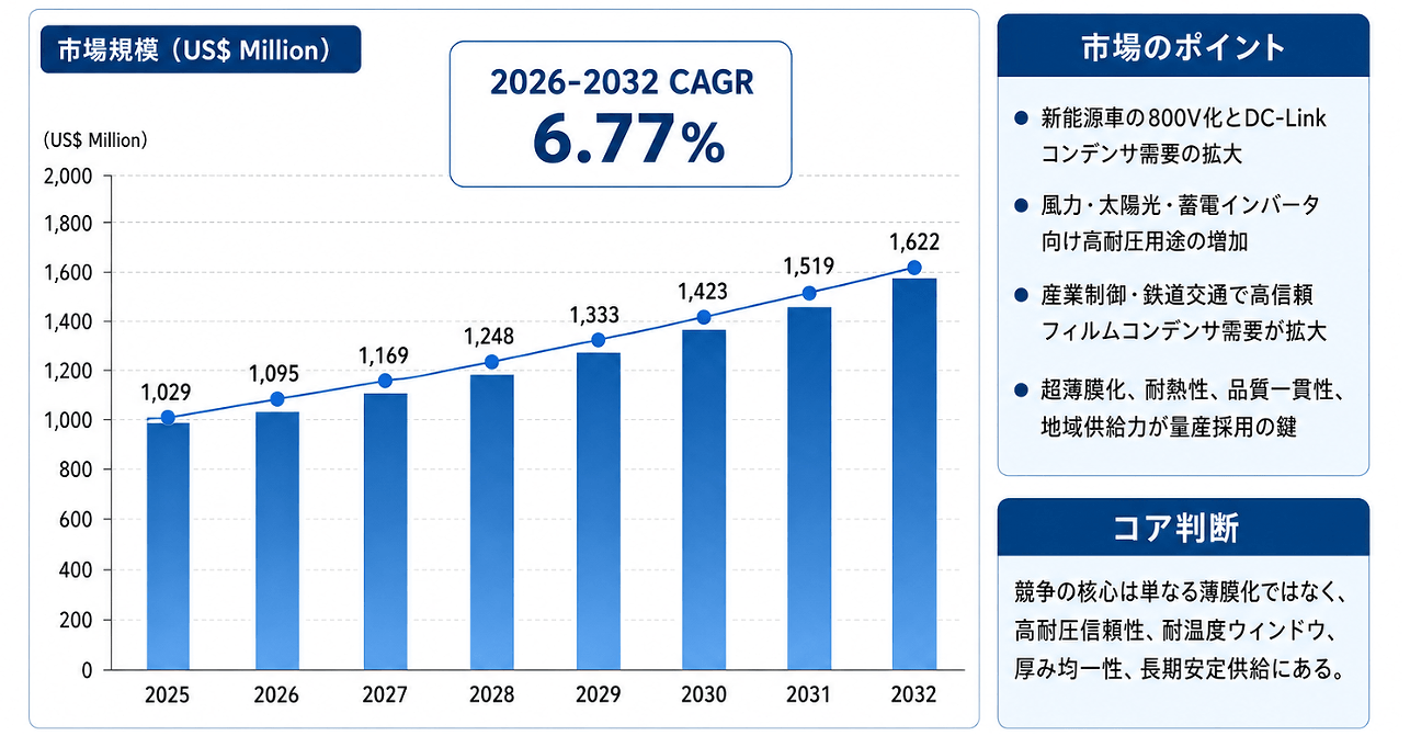 日本市場におけるBOPPコンデンサフィルムの市場規模：売上規模・シェア・主要事業者別ランキング