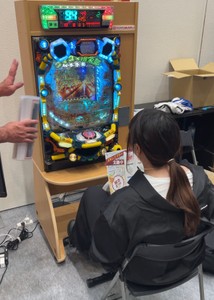 エアロビックトレパチ！を遊技する様子