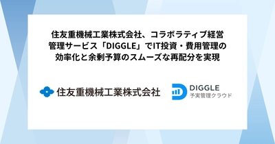 住友重機械工業株式会社、コラボラティブ経営管理サービス「DIGGLE」でIT投資・費用管理の効率化と余剰予算のスムーズな再配分を実現。経営管理DXの導入事例インタビュー記事を公開