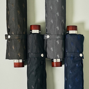 【雨傘】 ポロ ラルフ ローレン （POLO RALPH LAUREN） ロゴジャガード 折りたたみ傘 