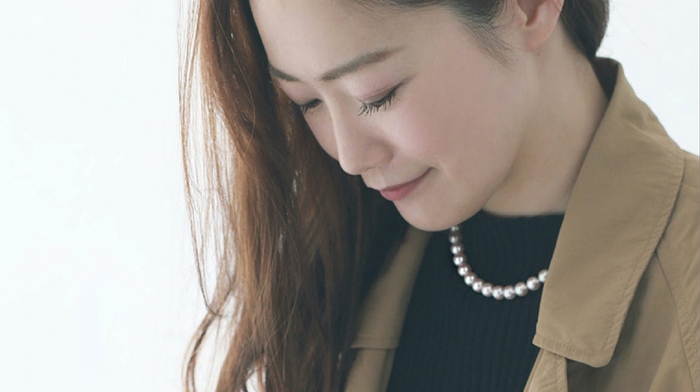 一連パールネックレス 着用イメージ