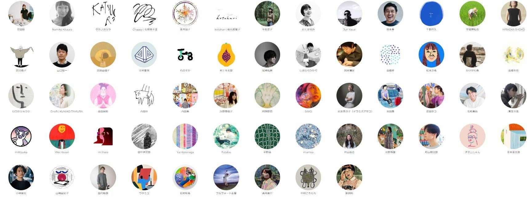 参加アーティストは総勢61名!アイテム化対象のアート作品は239点、販売アイテム数は1,121点