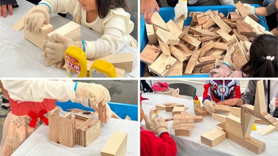 実際の木育ワークショップの様子