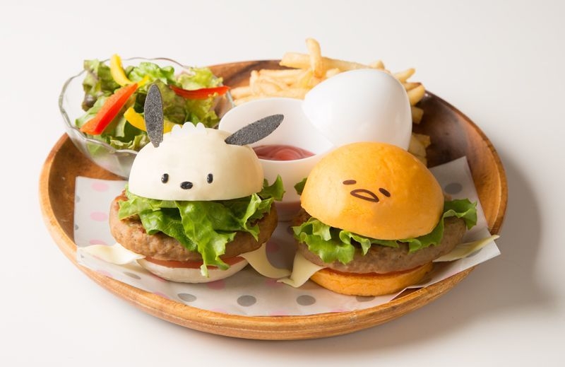 初コラボ＞ポチャッコ×ぐでたまが仲良くハンバーガーに変身！ 8月1日