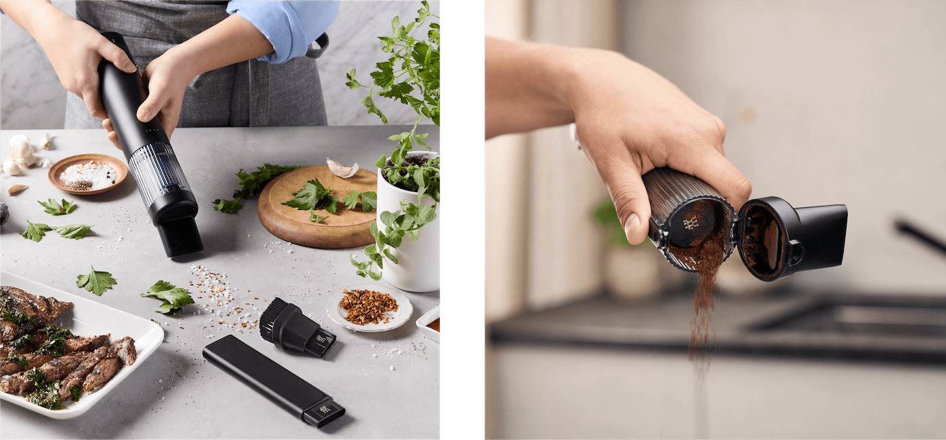 ハンドクリーナーはワンクリックで簡単ポイ捨て