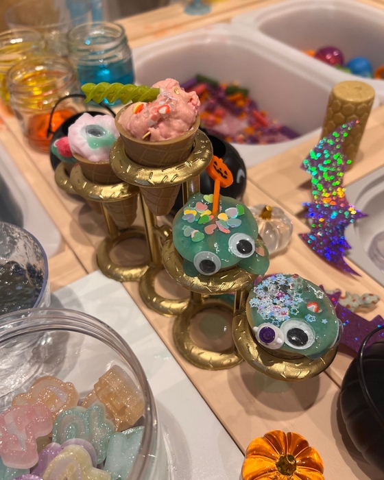 ベアトリーセンサリープレイ_ハロウィンスライムおばけ