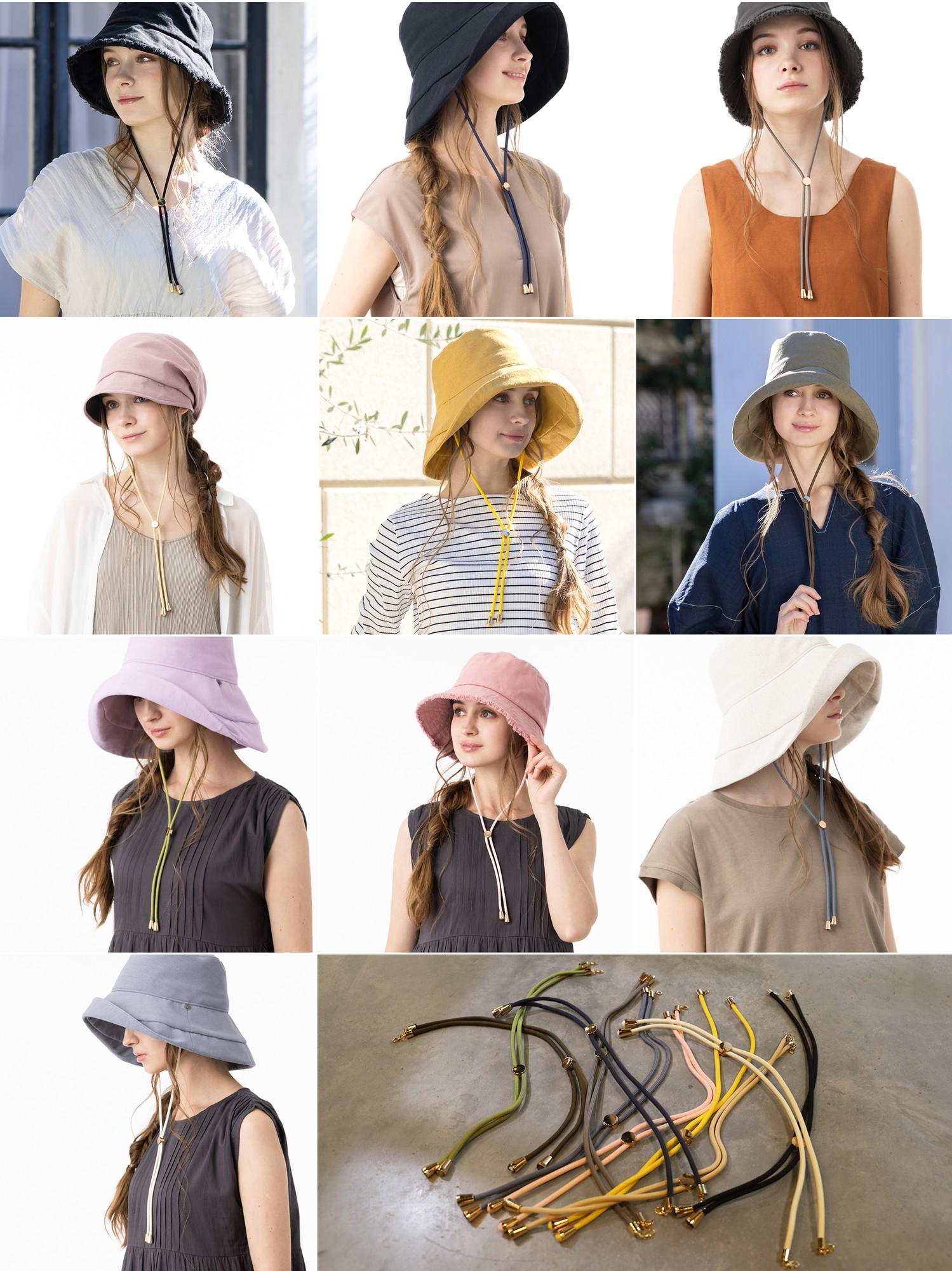【Lack of color】ウールハット　テラスハウス　モデルさん着用 紫外線対策もおしゃれも叶える春夏の新提案 人気のUVシャルマンハット