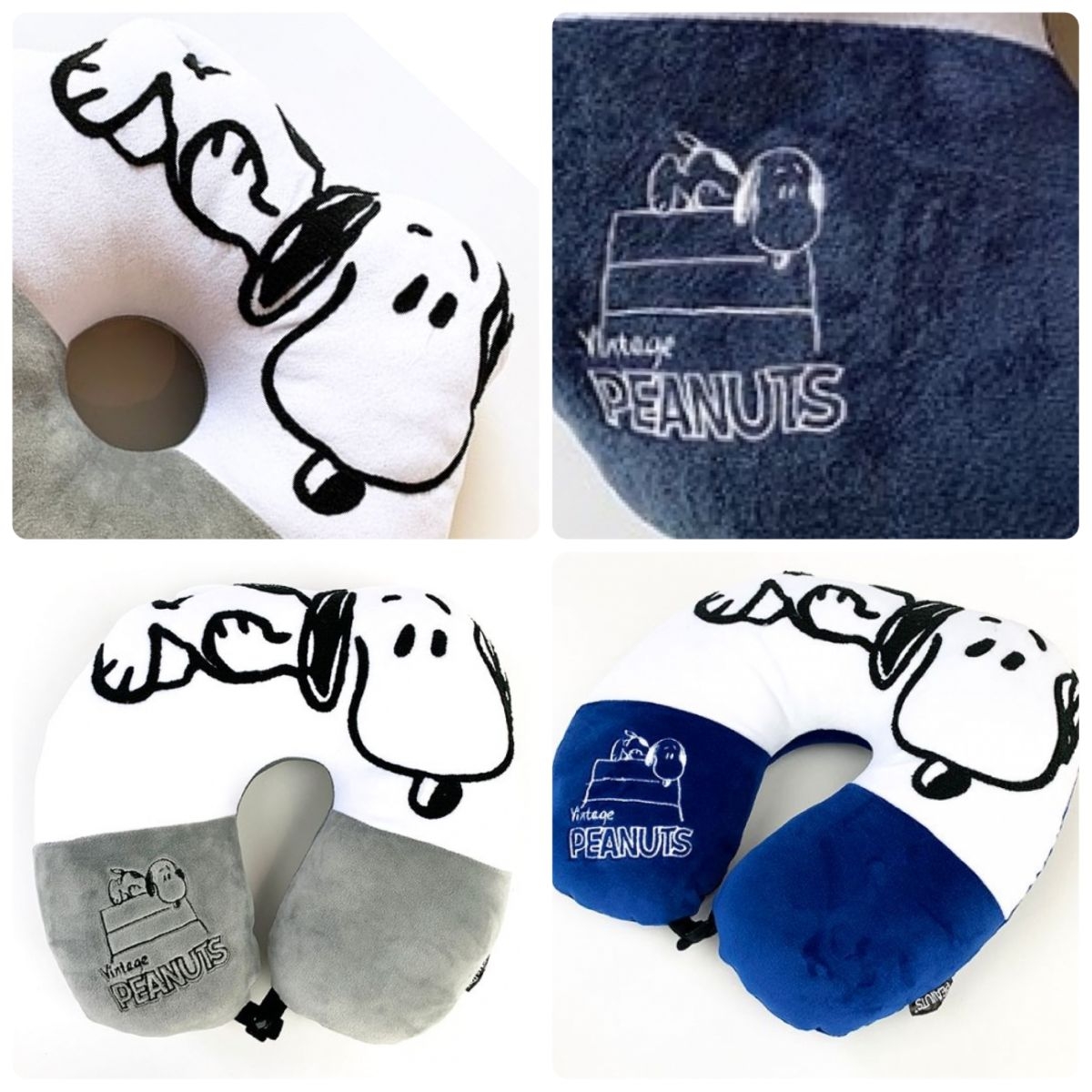 お昼寝に大活躍!肌ざわり抜群のスヌーピーのもちもちネックピロー