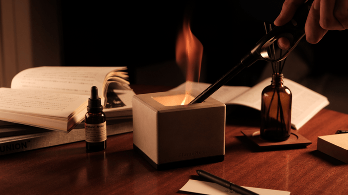 小さな焚き火の癒しを1人時間に