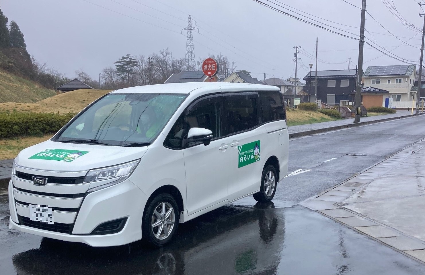 大衡村村内を走行の様子