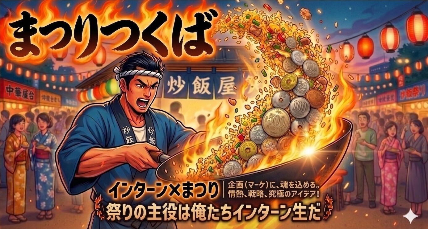 インターン急募】屋台営業2日間で200万円を売り上げろ！ ～自分で稼い 