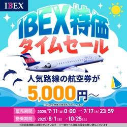 【片道最大87%OFF】IBEX特価タイムセール