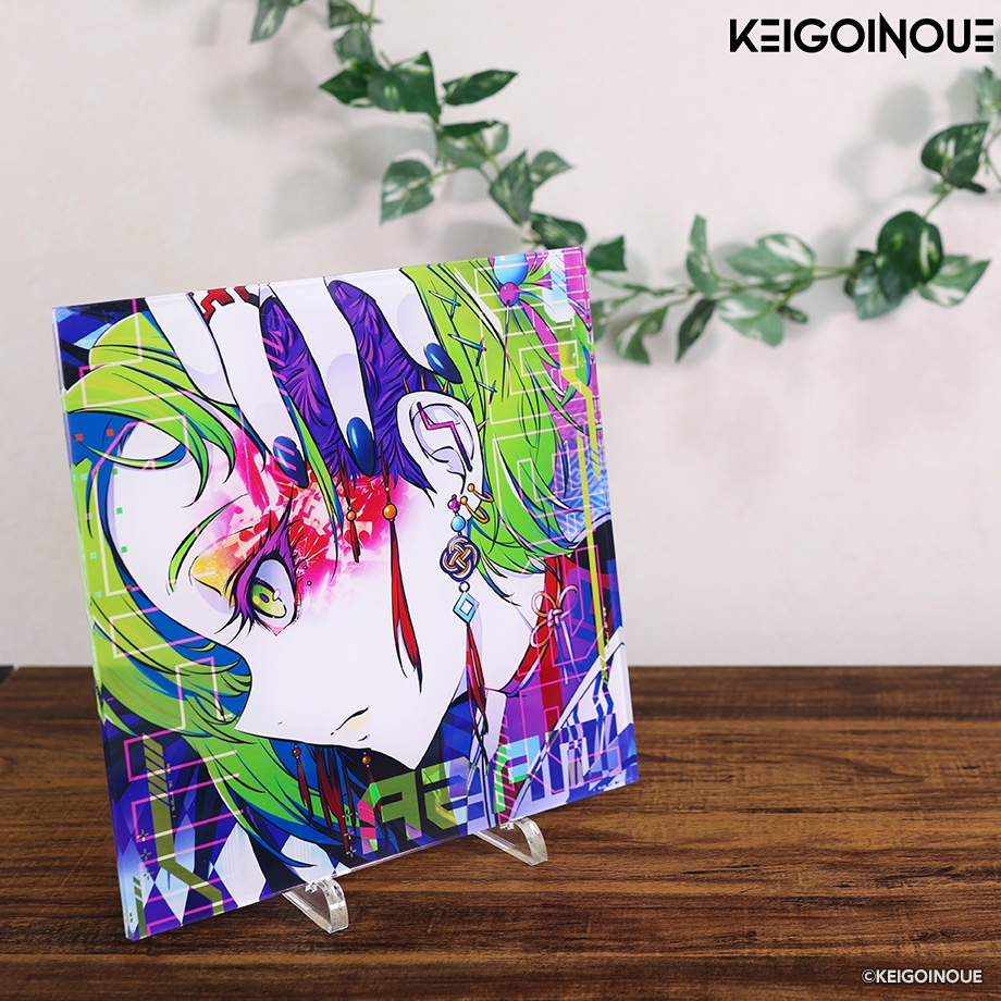 ケイゴイノウエ アクリルアート(クリア)「薊-AZAMI-」