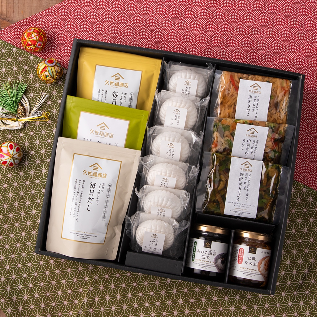 毎日だしが入った久世福の盛沢山ギフト:7,700 円(税込・送料無料)