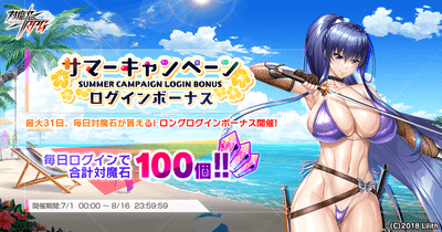 サマーキャンペーンログインボーナス