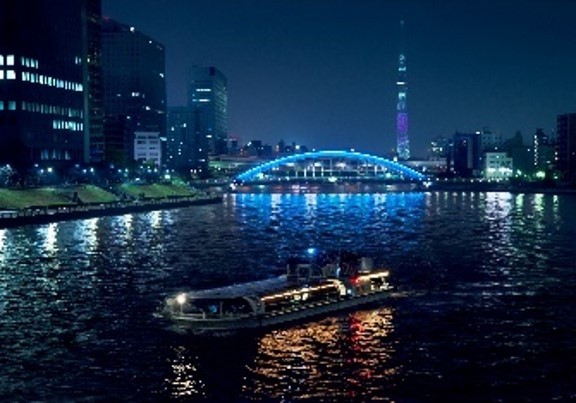 東京水辺ラインのナイトクルーズ(イメージ)