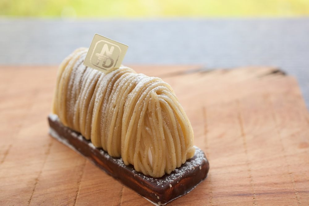 人気NO2の「丹波栗のモンブラン~かやぶき~」