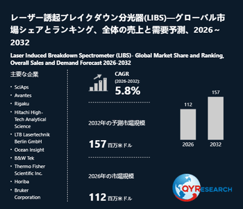 上記の図表／データは、QYResearchの最新レポート「レーザー誘起ブレイクダウン分光器(LIBS)―グローバル市場シェアとランキング、全体の売上と需要予測、2026～2032」から引用されています。