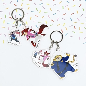 ディズニーの人気作品ズートピアのアクリルキーホルダー