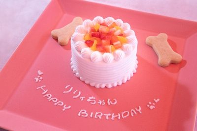 ▲「ワンちゃんバースデーケーキ」（イメージ）