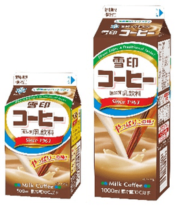 「雪印コーヒー」（500ml、1000ml）