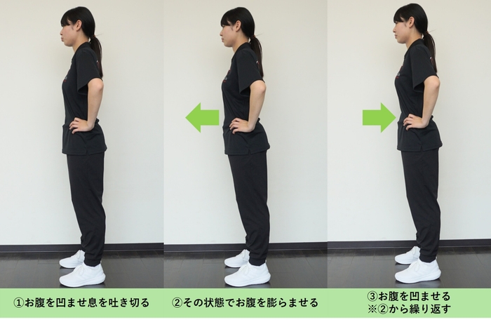 腹ペコ腹筋(立位)