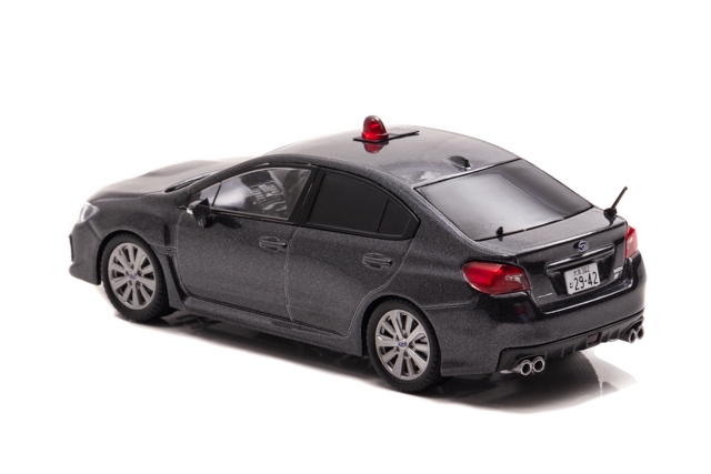 1/43 スバル WRX S4 2.0GT Eye Sight (VAG) 2019 埼玉県警察高速道路交通警察隊車両 (覆面 グレー):左後