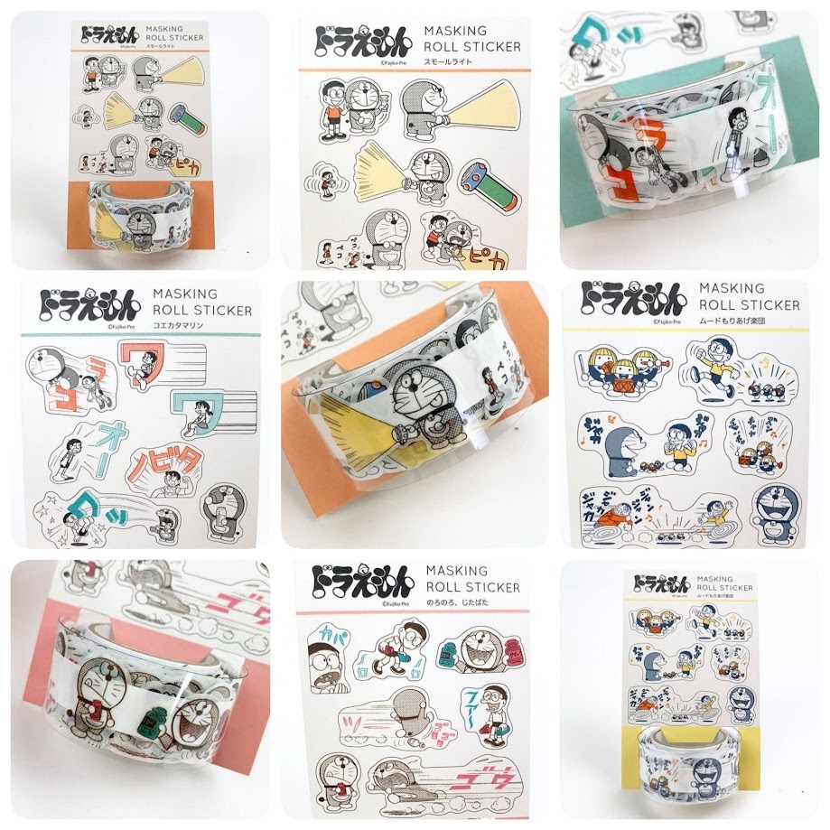 あっちもこっちもペタペタ☆手帳や小物をあっという間にドラえもんにするステッカータイプのマスキングテープが楽しすぎる！
