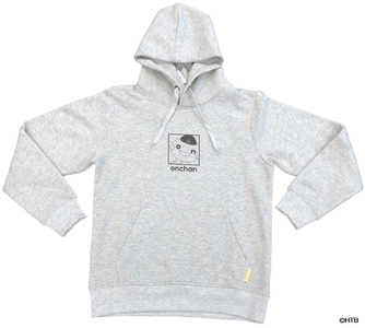 onちゃん　裏起毛パーカー（Front） Mixオートミール(C)HTB