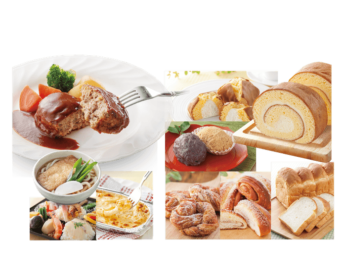 充実の自社製造商品