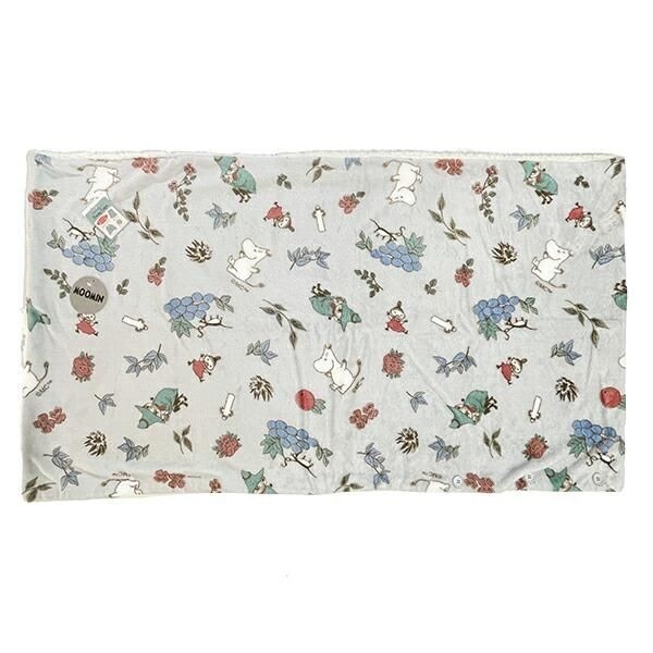 ムーミンのナチュラルデザインのブランケット