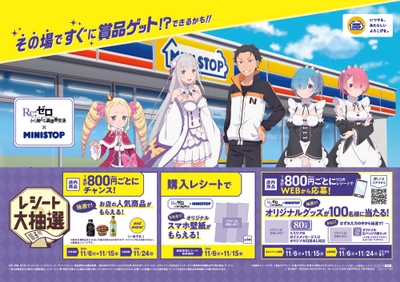 『Re:ゼロから始める異世界生活』とのコラボキャンペーン 販促画像　＜画像はイメージです。＞