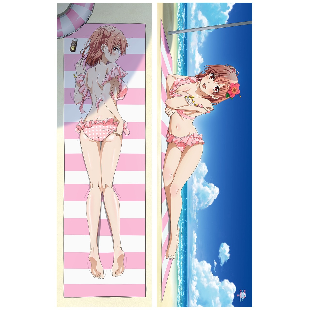 【描き下ろし】抱き枕カバー 由比ヶ浜結衣(水着)