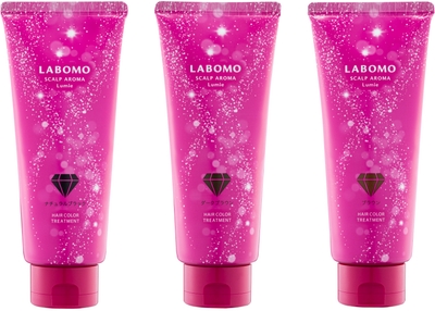 ラボモ スカルプアロマ ヘアカラートリートメント ルミエ 全3色（ナチュラルブラック、ダークブラウン、ブラウン）