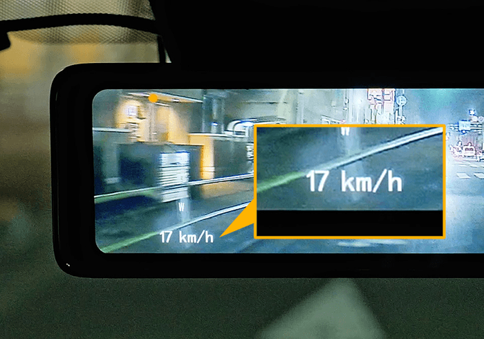 GPSアンテナ接続で走行中の速度表示に対応