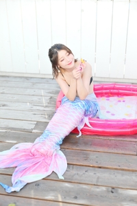 ミニプールで遊ぶYUU.