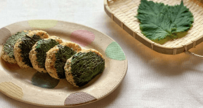 「薬膳レシピ」による調理例　紫蘇入りハンバーグ