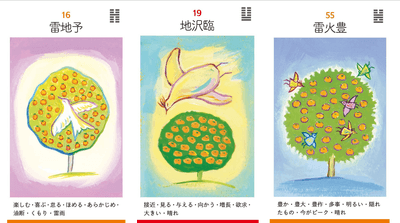 柑橘をイメージしたイラストのカード