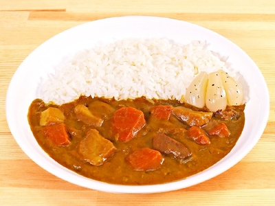 「カレーのための華麗なる岩下のらっきょう」盛付例