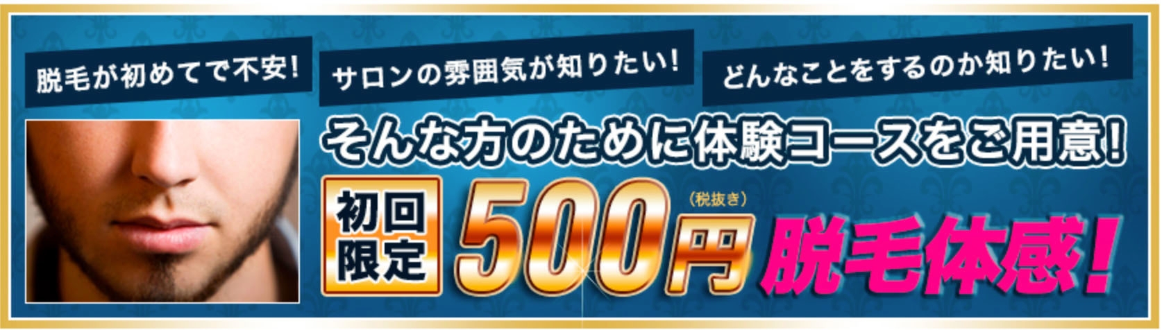 初回限定500円脱毛体感!
