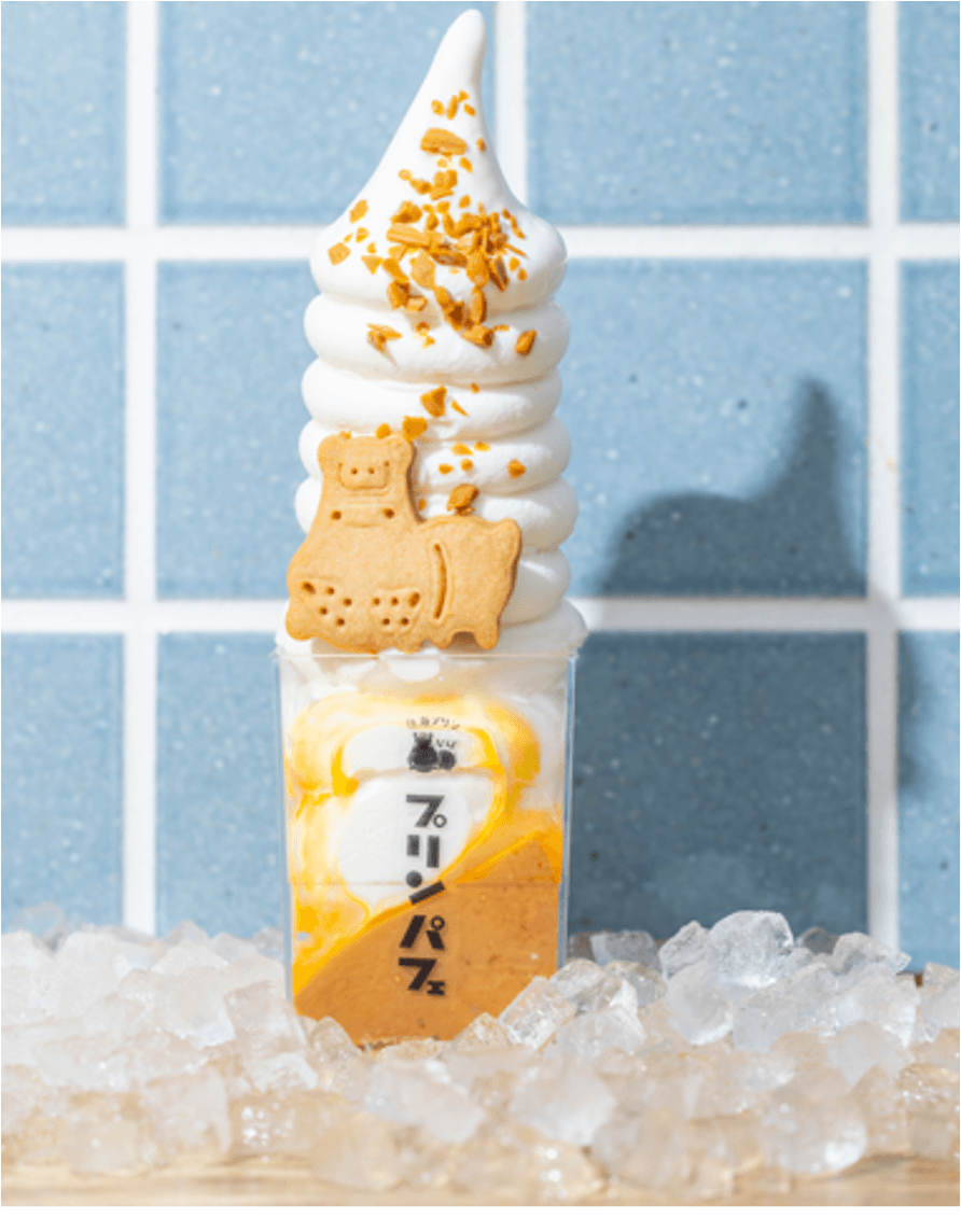 プリンパフェ感謝の7段ソフト盛り!