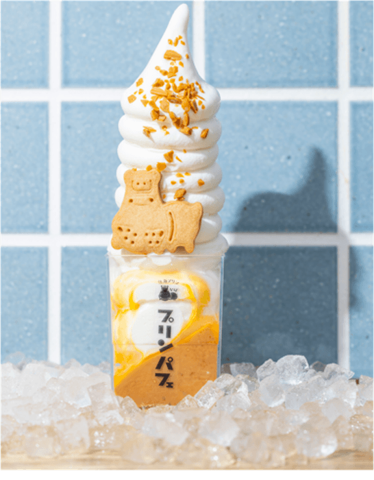 プリンパフェ感謝の7段ソフト盛り!