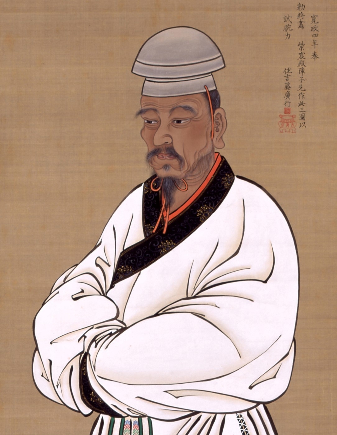 賢聖障子 傅説図(部分)