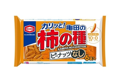 『135g 亀田の柿の種 ピーナッツなし 6袋詰』