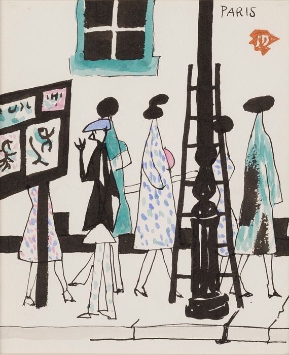 堂本印象「モンパルナス」1954年(昭和29) 京都府立堂本印象美術館蔵