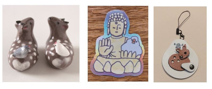 人気作家による「なら文鳥博2025」記念グッズ