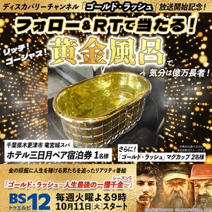 「黄金風呂」で億万長者気分！龍宮城スパ /ホテル三日月 （千葉県木更津市）ペア宿泊券1名様